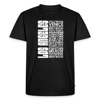 Californie - T-shirt Premium bio Homme - noir - Devant - Nico (187cm)