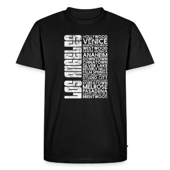 California USA Holidays America Cadeau - T-shirt Premium bio Homme - noir - Devant - Nico (187cm)