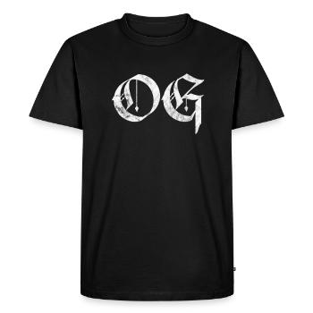 Hip-hop - T-shirt Premium bio Homme - noir - Devant - Nico (187cm)