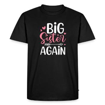 Older sister - Men's Premium Organic T-Shirt - black - Front - Nico (187cm)