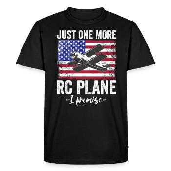 RC Avion modéliste Modélisme Avion - T-shirt Premium bio Homme - noir - Devant - Nico (187cm)