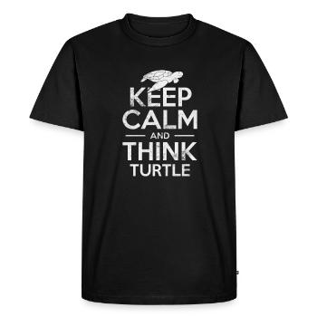 Turtle - Men's Premium Organic T-Shirt - black - Front - Nico (187cm)