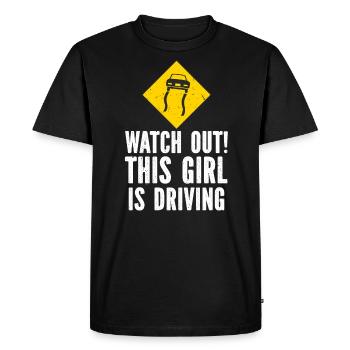 Examen du permis de conduire Examen de conduite - T-shirt Premium bio Homme - noir - Devant - Nico (187cm)