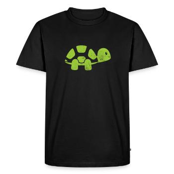 Turtle - Men's Premium Organic T-Shirt - black - Front - Nico (187cm)
