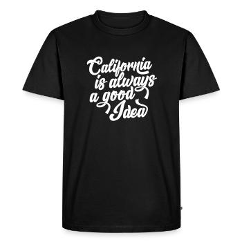 Californie - T-shirt Premium bio Homme - noir - Devant - Nico (187cm)