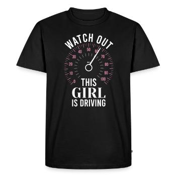 Examen du permis de conduire Examen de conduite - T-shirt Premium bio Homme - noir - Devant - Nico (187cm)