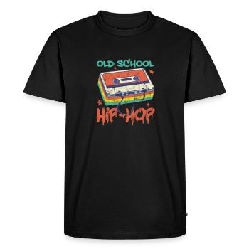 Hip Hop - Männer Premium Bio T-Shirt - Schwarz - Vorne - Nico (187cm)