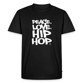 Hip Hop Rap Music Rapper Hiphop Gift - T-shirt Premium bio Homme - noir - Devant - Nico (187cm)