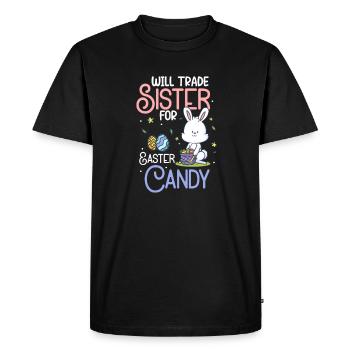Sister Easter - Men's Premium Organic T-Shirt - black - Front - Nico (187cm)