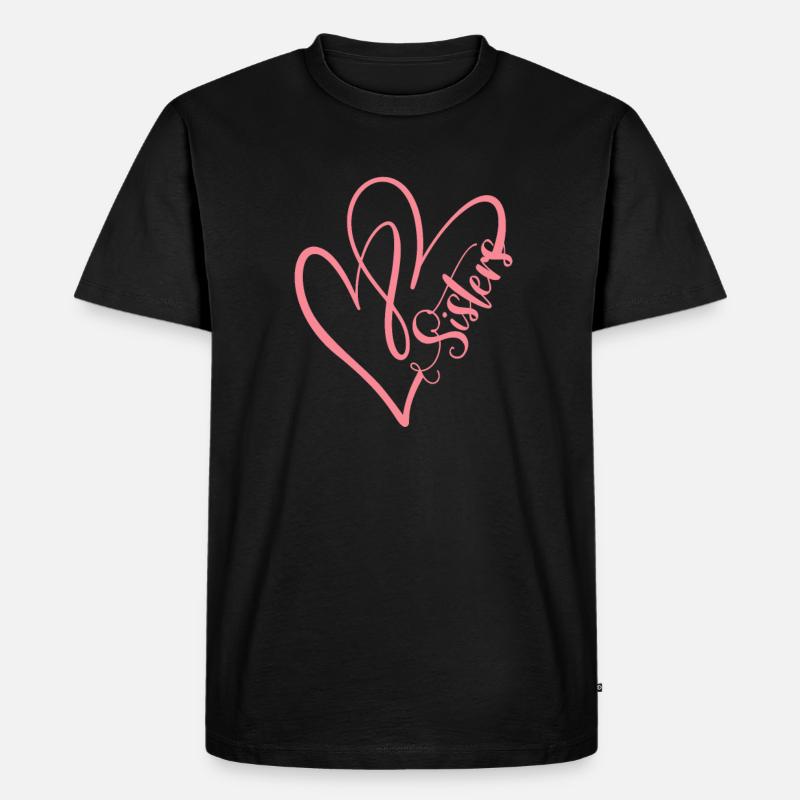 Schwester - Männer Premium Bio T-Shirt - Schwarz