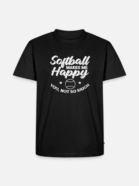 Softball - T-shirt Premium bio Homme - noir