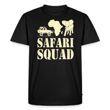 Safari Squad - African Safari Adventures - T-shirt Premium bio Homme - noir - Devant - Nico (187cm)