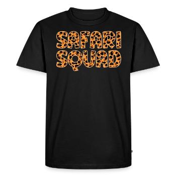 Safari Squad - African Safari Adventures - Men's Premium Organic T-Shirt - black - Front - Nico (187cm)