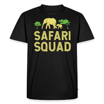 Safari Squad - African Safari Adventures - Men's Premium Organic T-Shirt - black - Front - Nico (187cm)