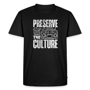 Hip-hop - T-shirt Premium bio Homme - noir - Devant - Nico (187cm)
