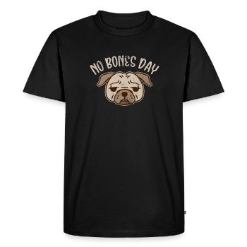 Pug - Men's Premium Organic T-Shirt - black - Front - Nico (187cm)