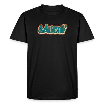 Hip-hop - T-shirt Premium bio Homme - noir - Devant - Nico (187cm)