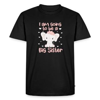 Older sister - Men's Premium Organic T-Shirt - black - Front - Nico (187cm)