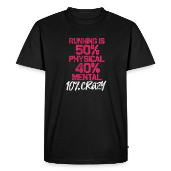 Running Runner Jogging Jogging Runner Cadeau - T-shirt Premium bio Homme - noir - Devant - Nico (187cm)