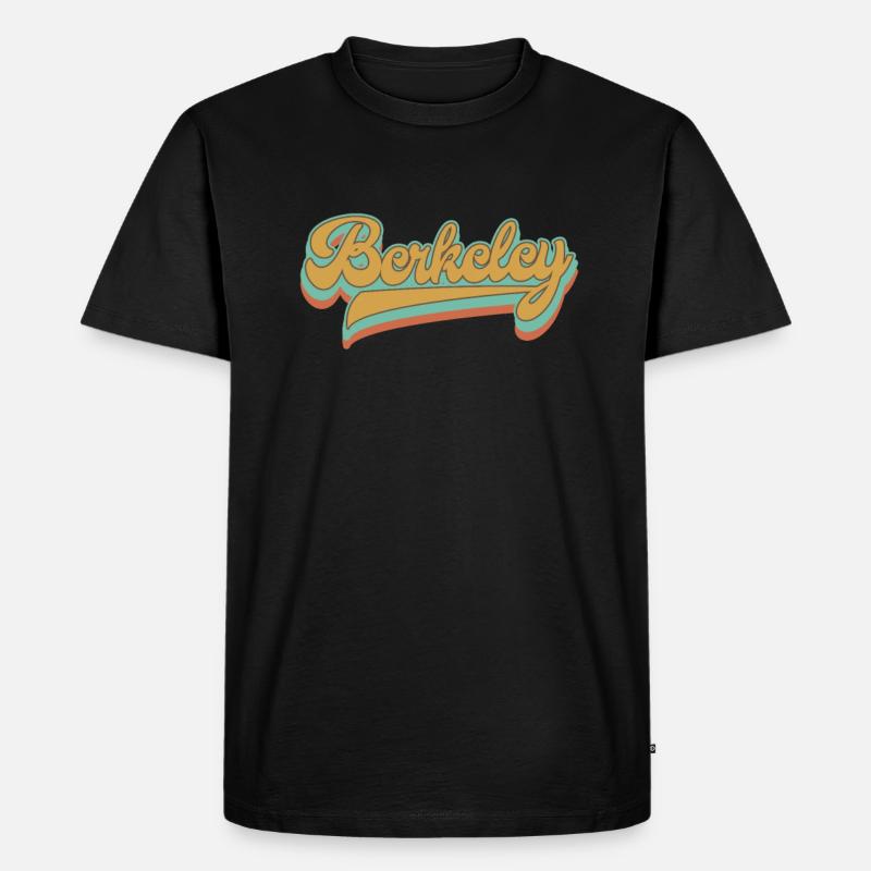 Berkeley - Männer Premium Bio T-Shirt - Schwarz