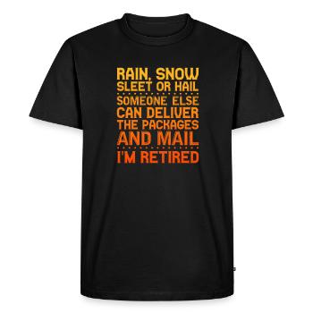 Pension de retraite Pension de pensionné Cadeau de pension de pensionné - T-shirt Premium bio Homme - noir - Devant - Nico (187cm)