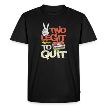 Hip-hop - T-shirt Premium bio Homme - noir - Devant - Nico (187cm)