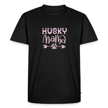 Husky - Men's Premium Organic T-Shirt - black - Front - Nico (187cm)