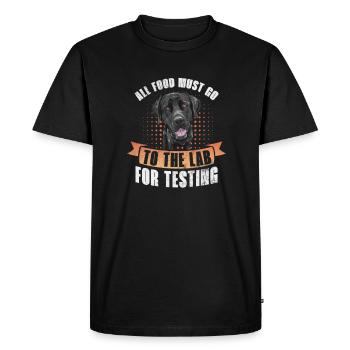 Labrador - T-shirt Premium bio Homme - noir - Devant - Nico (187cm)