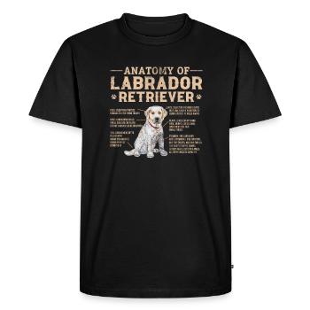 Labrador - T-shirt Premium bio Homme - noir - Devant - Nico (187cm)