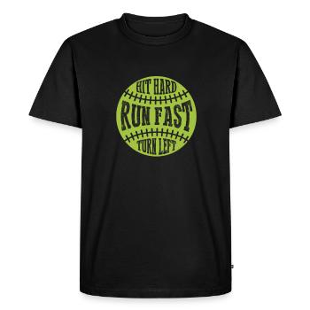 Joueur de softball Baseball Sport Pitcher Cadeau - T-shirt Premium bio Homme - noir - Devant - Nico (187cm)