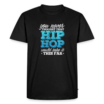 Hip-hop - T-shirt Premium bio Homme - noir - Devant - Nico (187cm)