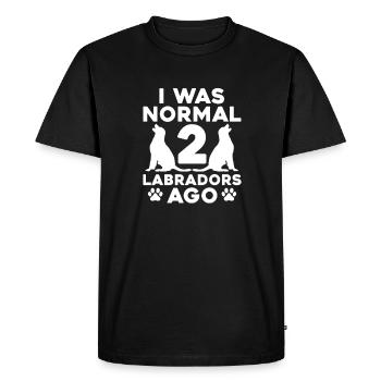 Labrador Dog Dogs Dog Breed Cadeau - T-shirt Premium bio Homme - noir - Devant - Nico (187cm)