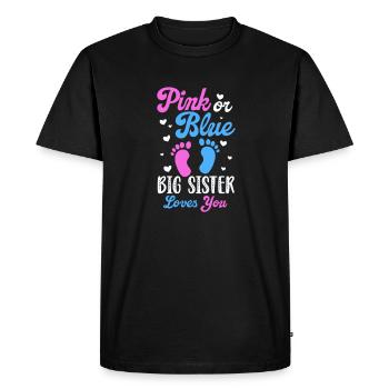 Older sister - Men's Premium Organic T-Shirt - black - Front - Nico (187cm)