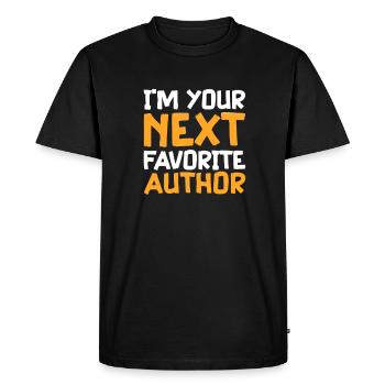 Auteur - T-shirt Premium bio Homme - noir - Devant - Nico (187cm)