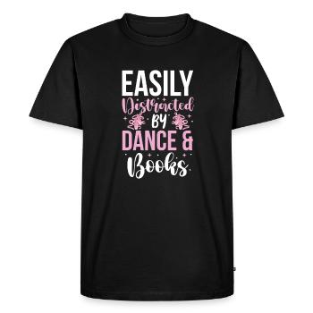 Ballet Ballerine Ballet Danseuse Danse Cadeau - T-shirt Premium bio Homme - noir - Devant - Nico (187cm)