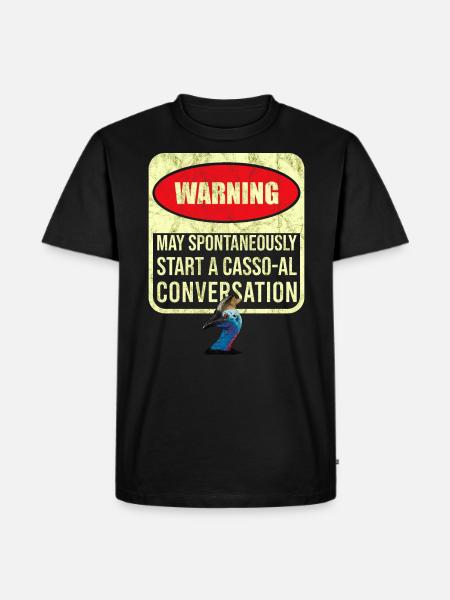 Retro Cassowary Bird Vintage Cassowaries - Men's Premium Organic T-Shirt - black
