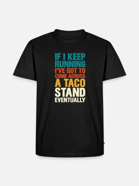 Run - Men's Premium Organic T-Shirt - black