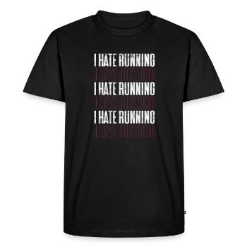 Running Runner Jogging Jogging Runner Cadeau - T-shirt Premium bio Homme - noir - Devant - Nico (187cm)