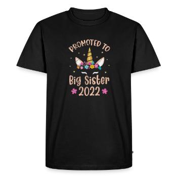 Grande sœur Frère frères et sœurs Cadeau - T-shirt Premium bio Homme - noir - Devant - Nico (187cm)