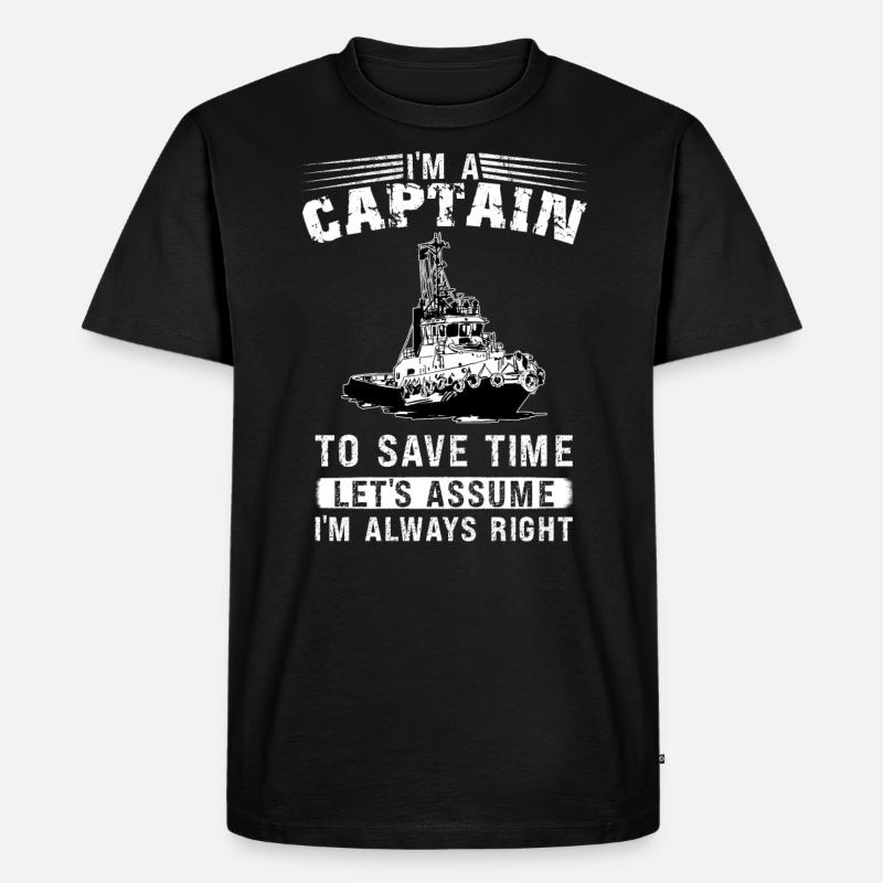 Schlepper Schleppboot Tug Life - Männer Premium Bio T-Shirt - Schwarz