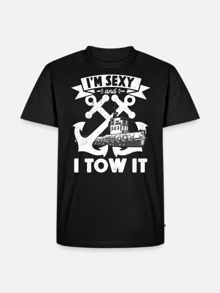 Schlepper Schleppboot Tug Life - Men's Premium Organic T-Shirt - black