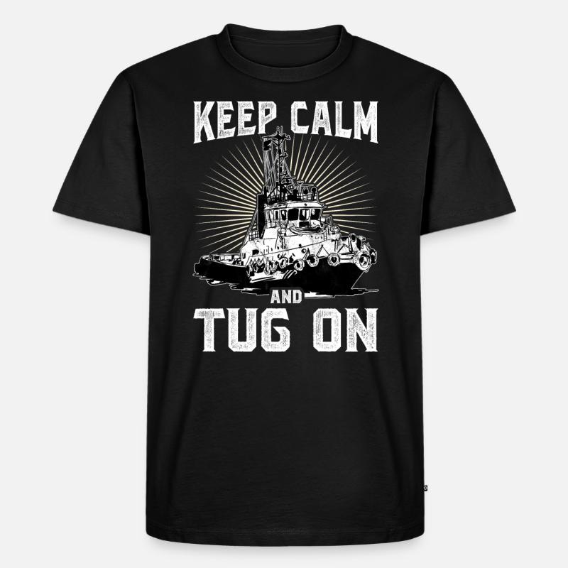 Schlepper Schleppboot Tug Life - Männer Premium Bio T-Shirt - Schwarz