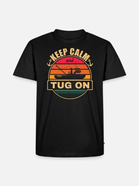 Schlepper Schleppboot Tug Life - Men's Premium Organic T-Shirt - black