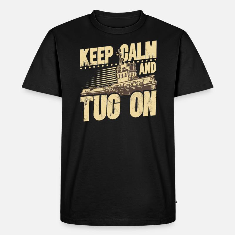 Schlepper Schleppboot Tug Life - Men's Premium Organic T-Shirt - black