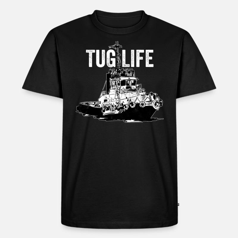 Schlepper Schleppboot Tug Life - Men's Premium Organic T-Shirt - black