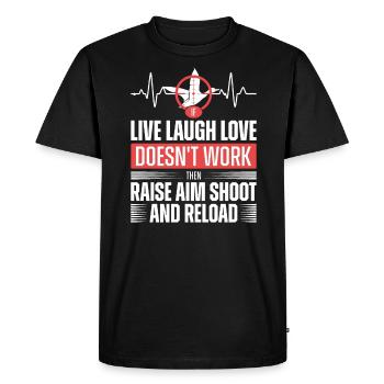 Waterfowl Hunting Season Duck Hunting Quote - Men's Premium Organic T-Shirt - black - Front - Nico (187cm)