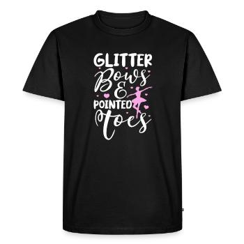 Ballet Ballerine Ballet Danseuse Danse Cadeau - T-shirt Premium bio Homme - noir - Devant - Nico (187cm)