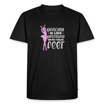 Ballet - Men's Premium Organic T-Shirt - black - Front - Nico (187cm)