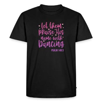 Ballet Ballerine Ballet Danseuse Danse Cadeau - T-shirt Premium bio Homme - noir - Devant - Nico (187cm)
