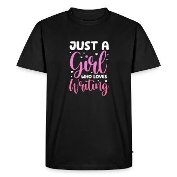 Auteur - T-shirt Premium bio Homme - noir - Devant - Nico (187cm)